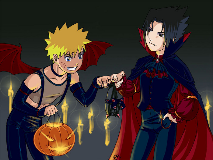 Naruto. Halloween by Aerindelle on DeviantArt