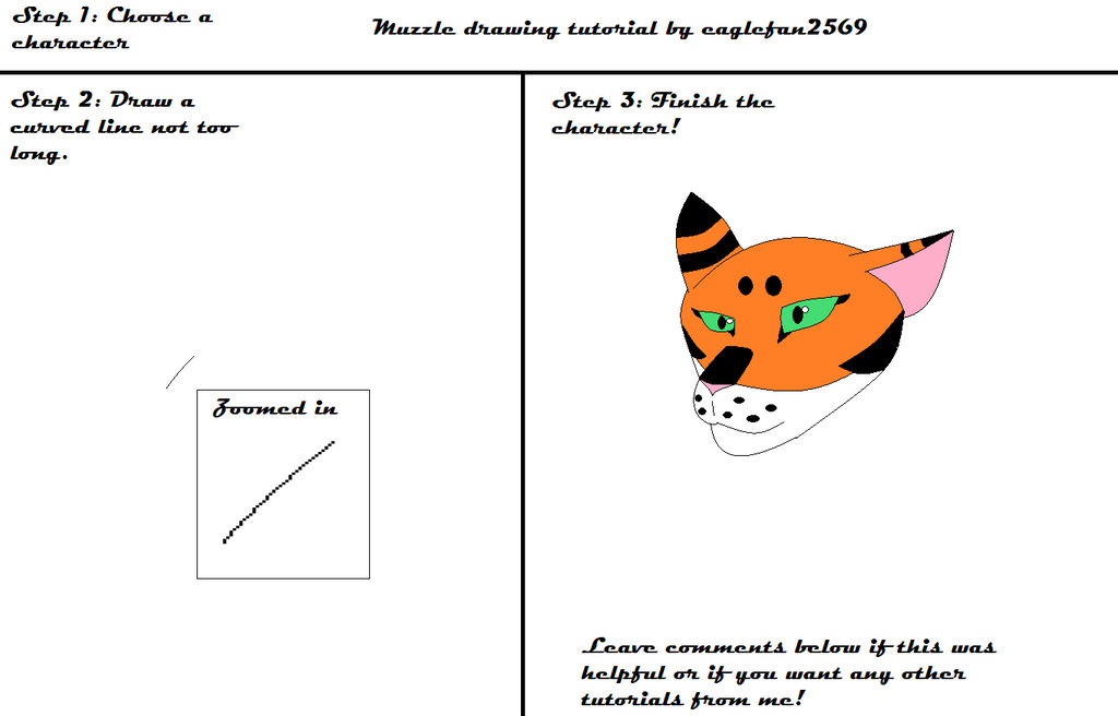 Muzzle Tutorial by eaglefan2569 on DeviantArt
