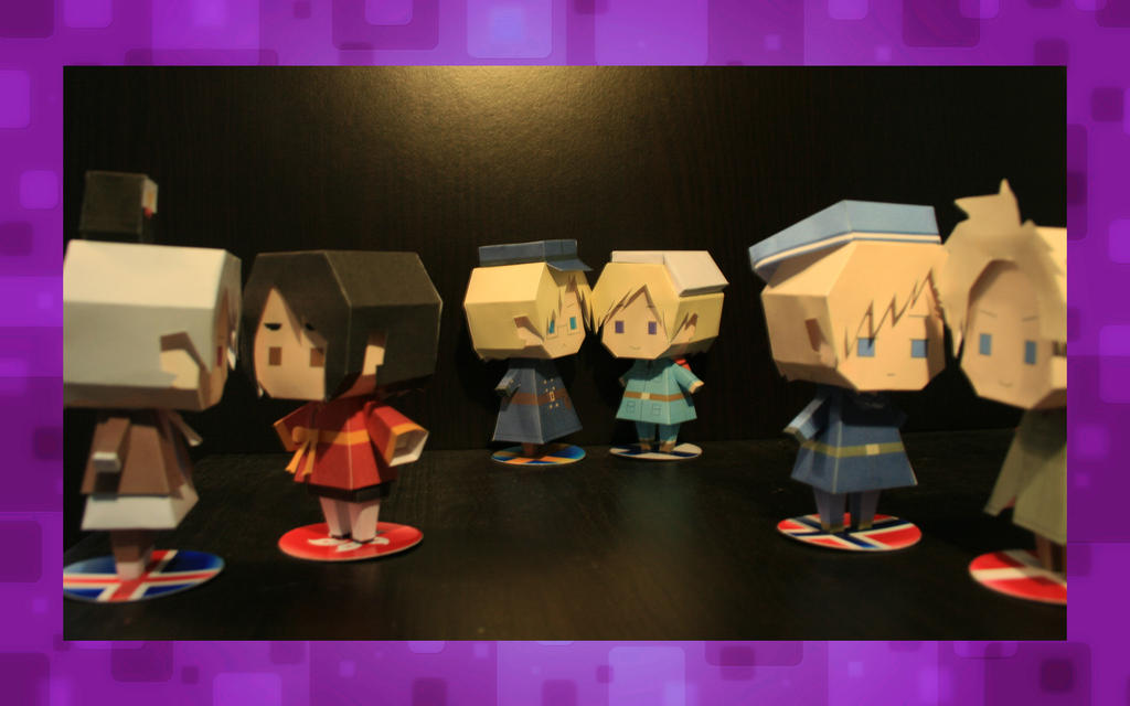 Papercraft Nordics + Hong Kong by Hetalia-Papercraft on DeviantArt