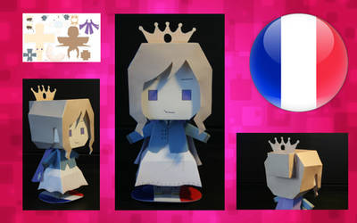 Nyotalia France papercraft