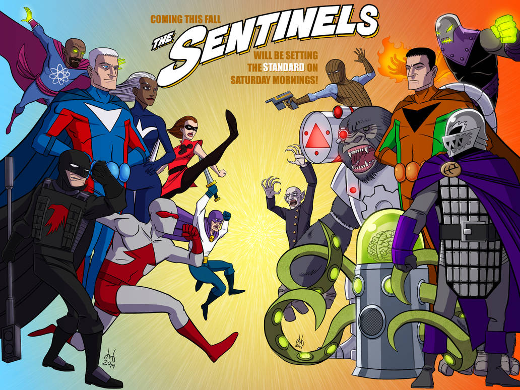 Sentinel 1 Cartoon COMMISSION - The Sentinels Cartoon Ad - Complete by DBed on DeviantArt
