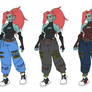Undyne Dressed As A Street Dancer 4