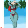 Undyne on vacation1