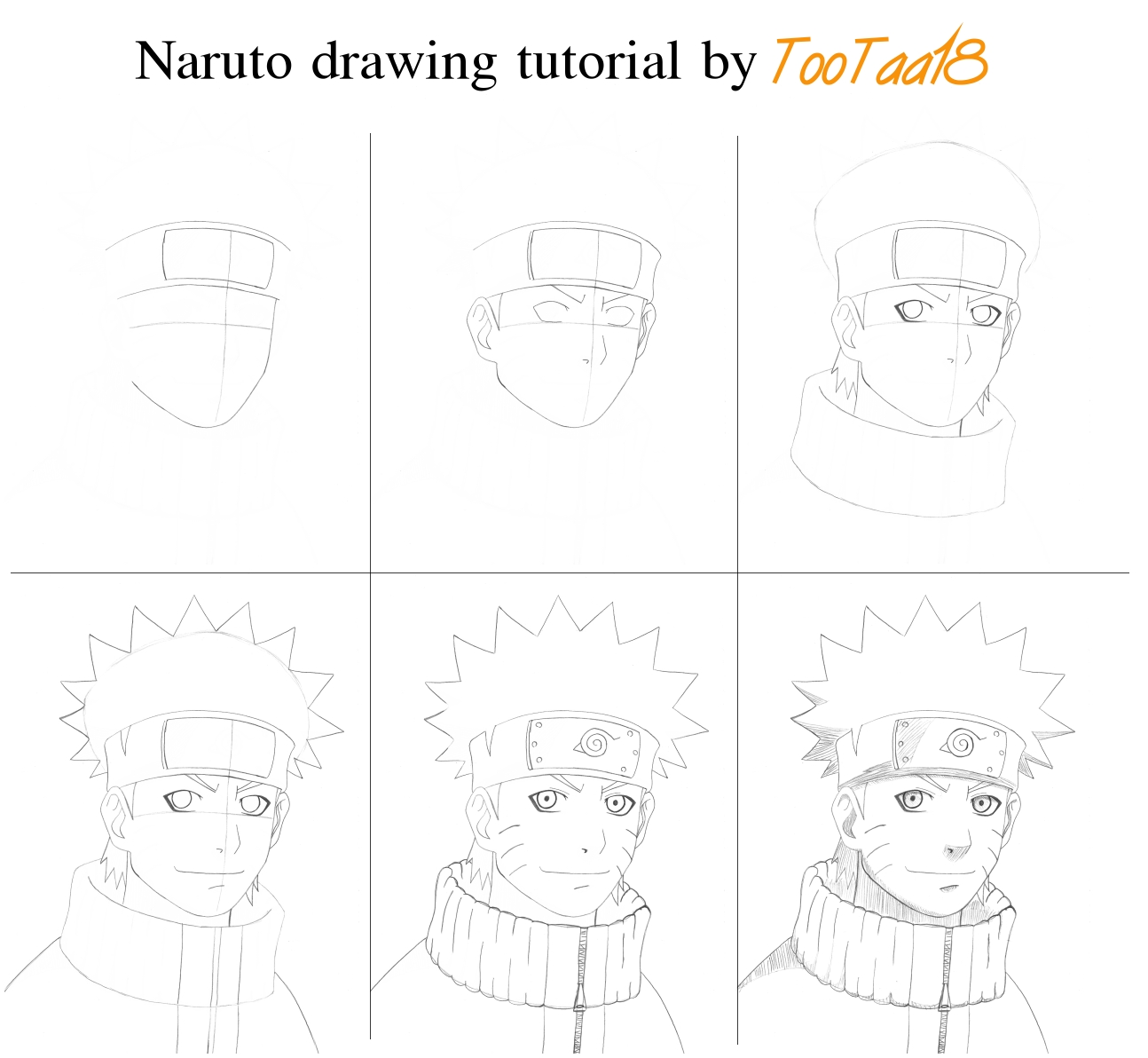 How To Draw Naruto  Sketch Tutorial 