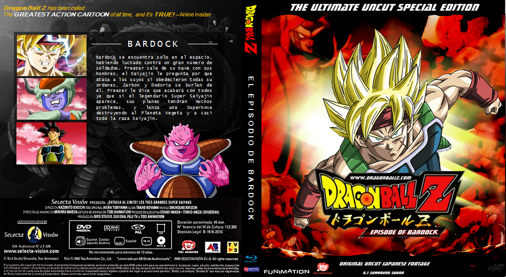 Bardock Episode Blu ray Cover by PhysicsAndMore on DeviantArt