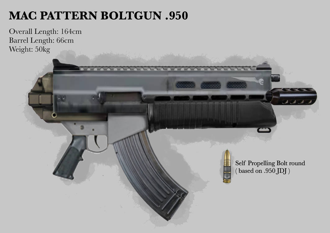 MAC PATTERN BOLTGUN .950 by TripleBomber2000 on DeviantArt