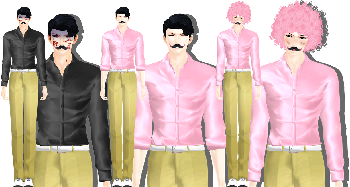 MMD | 1 Model, 3 Characters by Nateai on DeviantArt