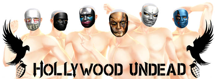 | M M D | Hollywood undead masks by Nateai