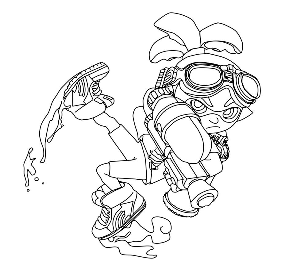 Splatoon Boy Base by kujakujaku on DeviantArt