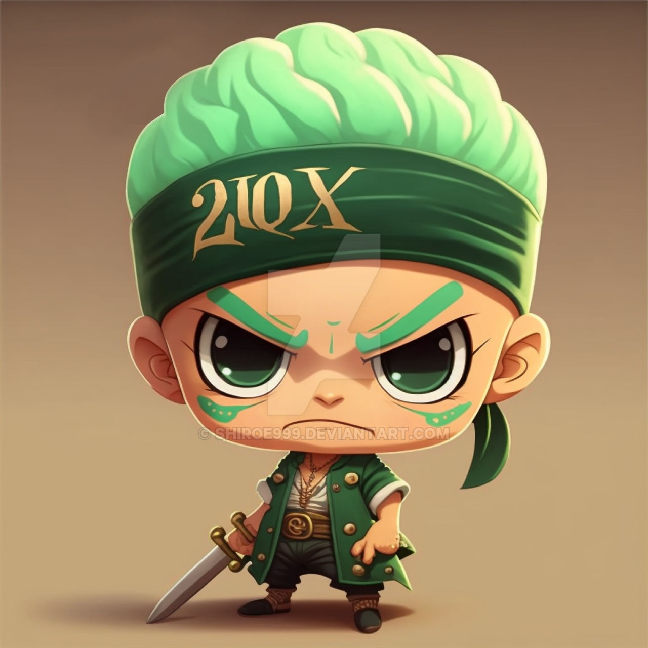 Roronoa Zoro Chibi PNG by miahatake13 [One Piece] by miahatake13 on  DeviantArt