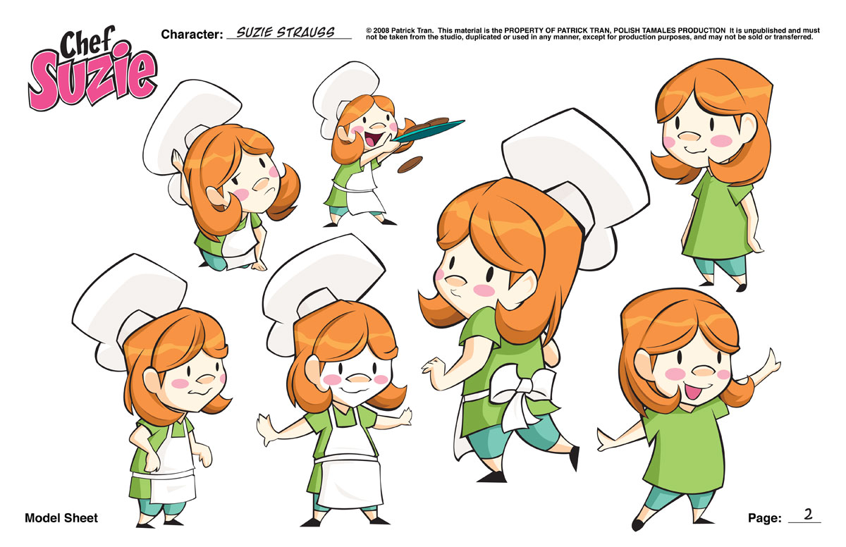 Suzie Model Sheet Page Two