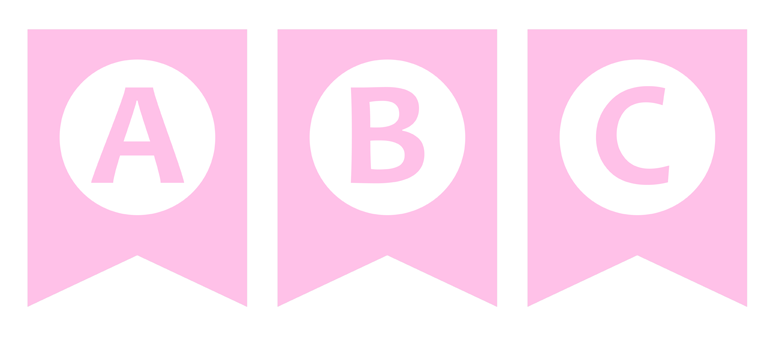 pastel pink letter banner printable free by raineyprintables on deviantart