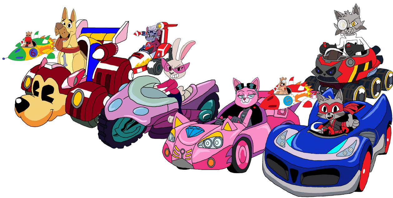 Pushy Cat Reno Racer Cat-Ninja and his Racers png by SonicandSEGA2025 on DeviantArt