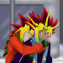 Yugi and Atem 2 color only