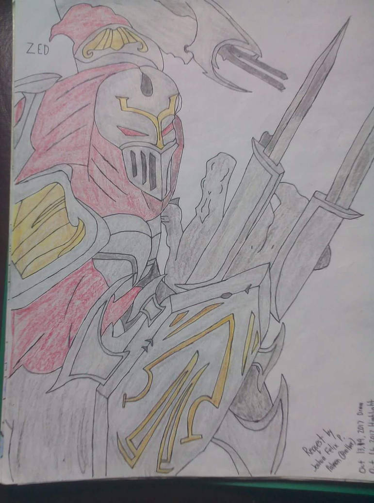 Zed Drawing by AustraliumWitch on DeviantArt