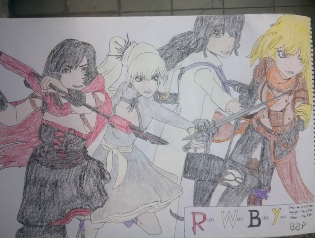 Drawling Rwby RWBY Vol 5 Drawing by AustraliumWitch on DeviantArt