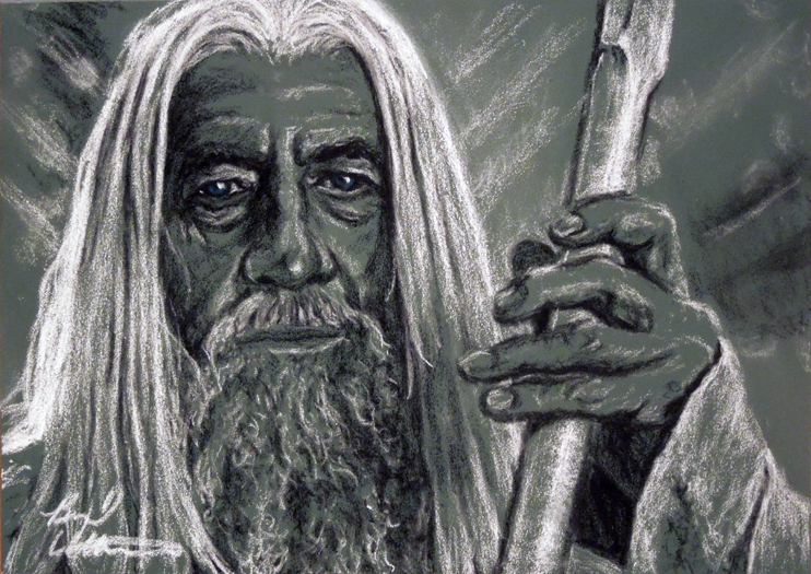 Ian McKellen as Gandalf, pastel