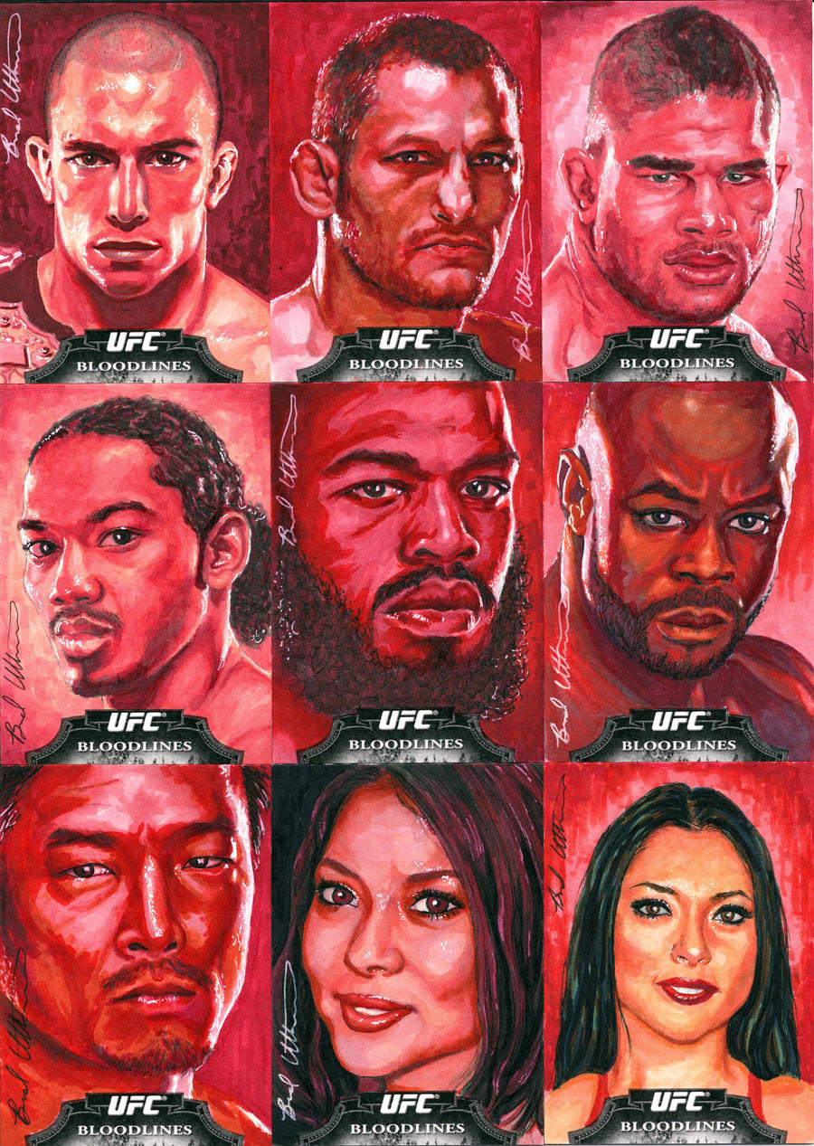 Topps UFC Bloodlines red sketch cards