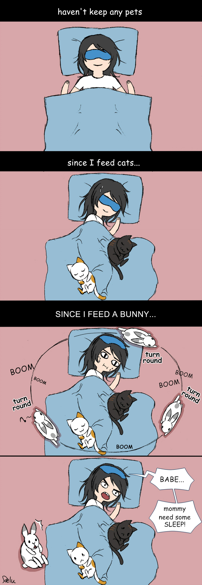 Sleeping with pets