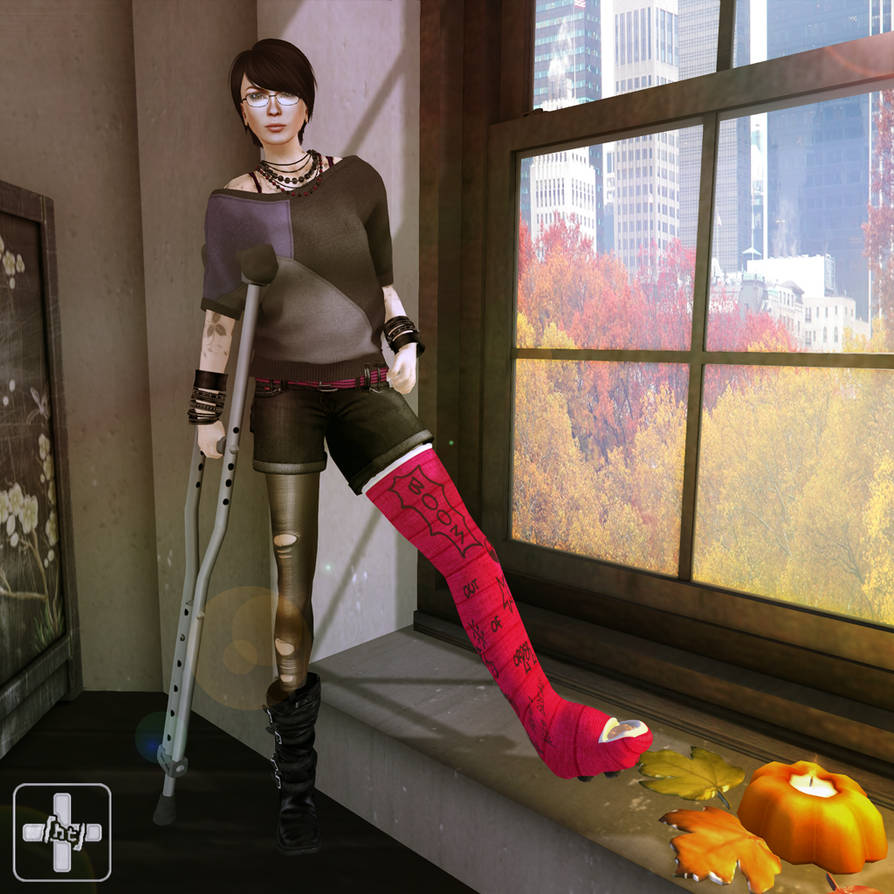Ht Long Leg Cast Summer Break Ii By Corvusszpiegel On