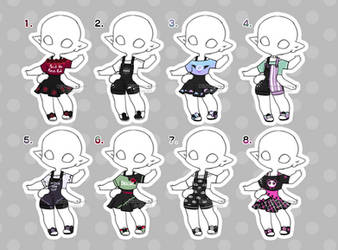 [CLOSED] Candyfloss Outfit Adopts [SET PRICE]