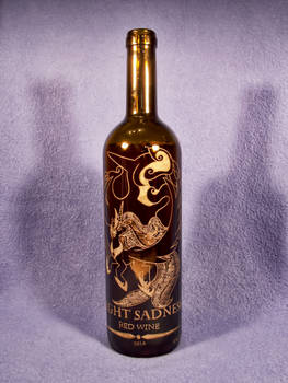 MLP - 'Night Sadness' (Engrave Wine Bottle)