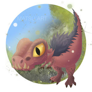 chibi anjanath fan art- Monster Hunter World