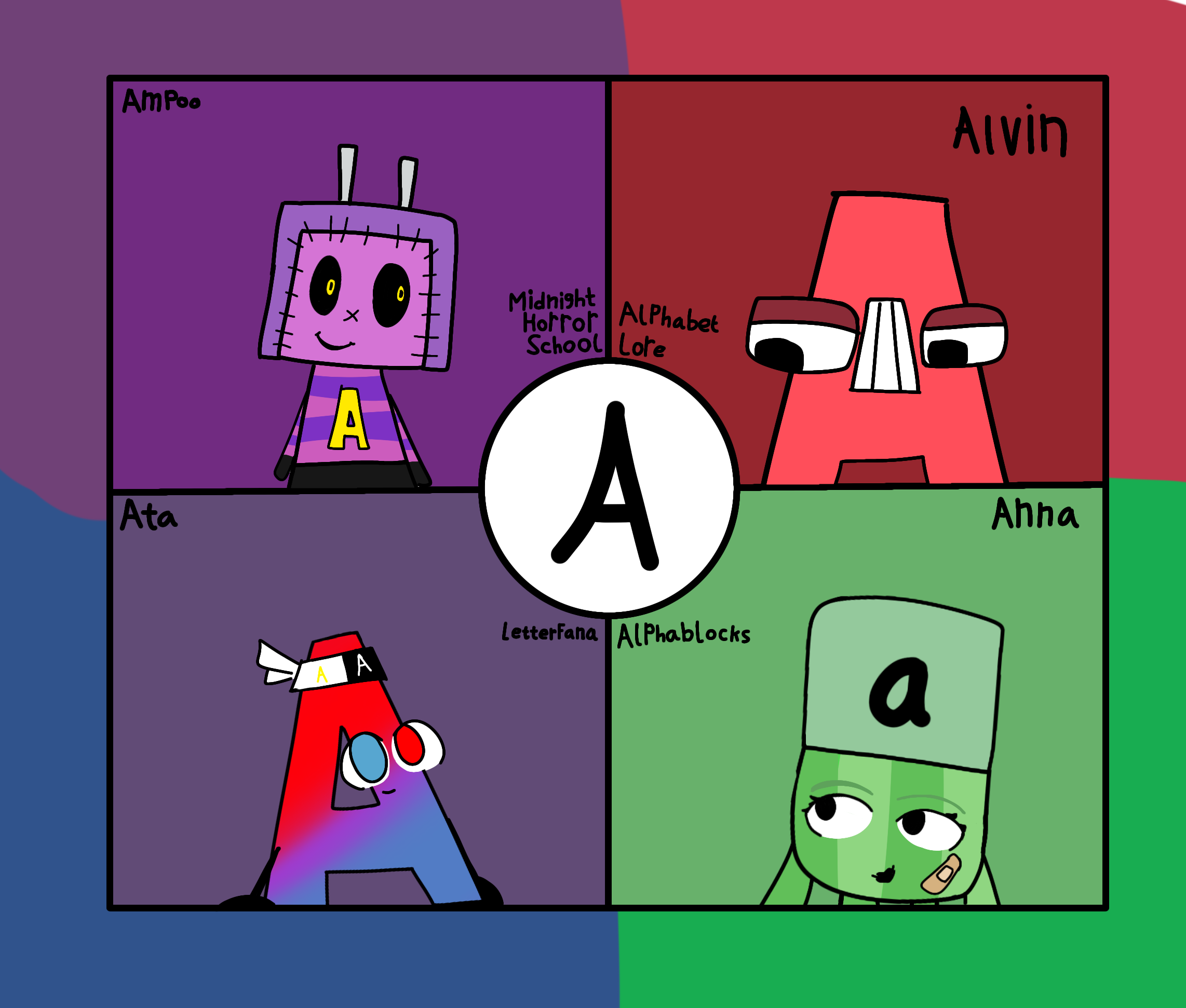 Alphabet Lore (As Numberblocks Style (A-G) Sorry if it's Rushed) 