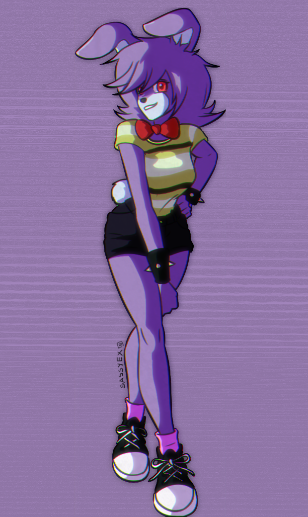 Anime style Bonnie : r/fivenightsatfreddys