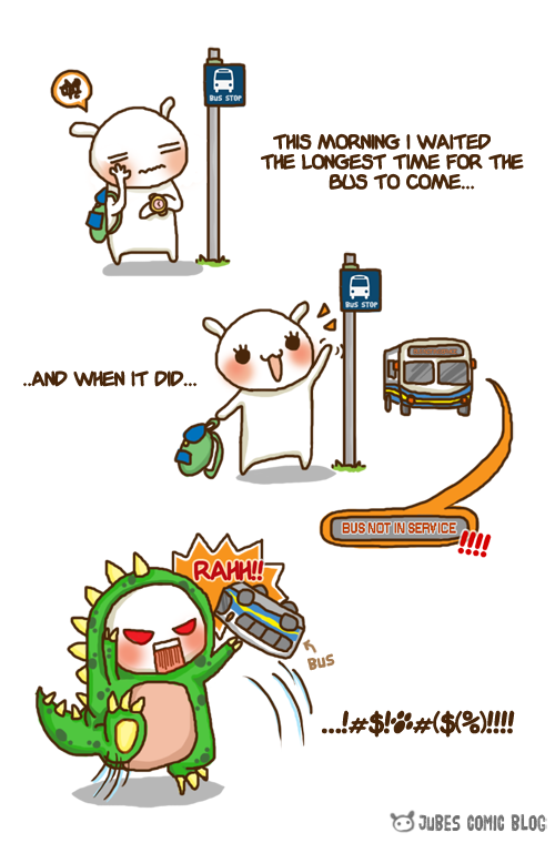 JubesComicBlog: Troll Bus