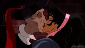 Esmeralda and Frollo | Kiss