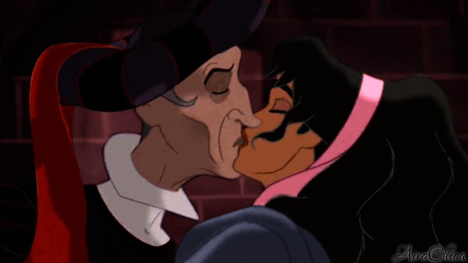 Esmeralda And Frollo Kiss By AiraChica On DeviantArt.