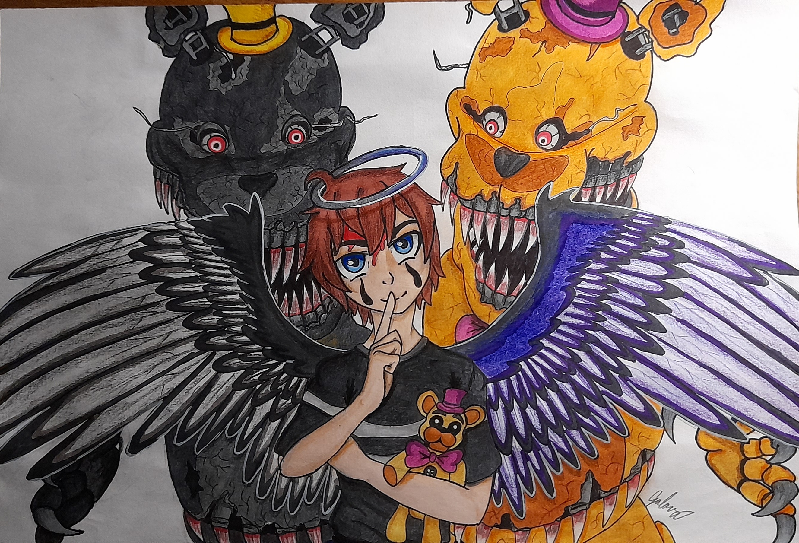 C.C (fnaf 4)  Fnaf drawings, Anime fnaf, Afton