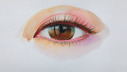 Watercolor eye tutorial