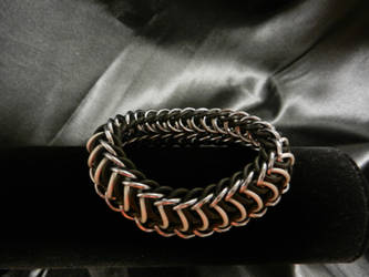 white, silver, and black bracelet