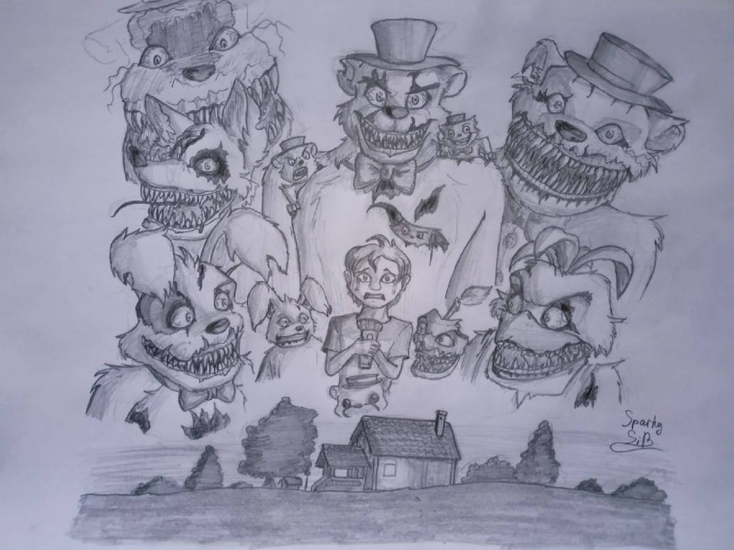 Five Nights At Freddy's 4 Characters by SparkySibiryakow on DeviantArt