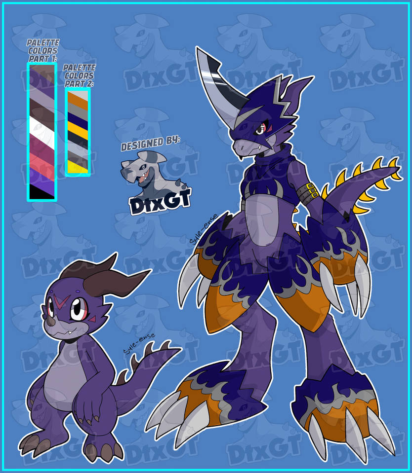 Open-Digifake Veemon+Flame. Behemoth Style! by Dreytozz on DeviantArt