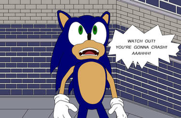 Sonic Adventure Meme - AAAHHH! (flatcolor)