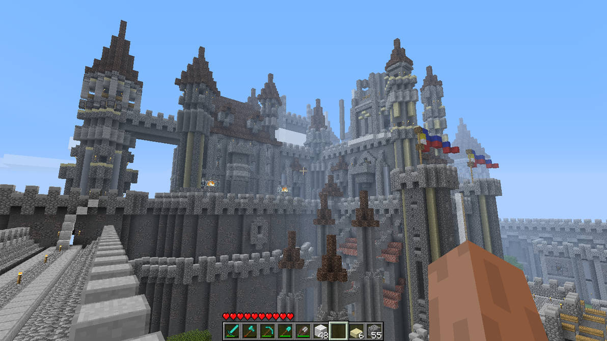 Beta Minecraft Buildigs Minecraft Beta 1.7.3: Castle by sc-1206 on DeviantArt