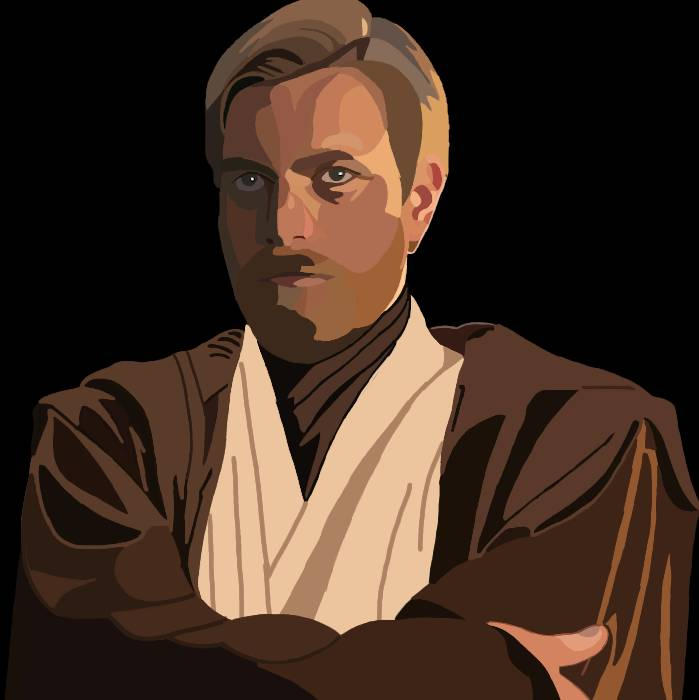 Obi-Wan Kenobi Vector Art by Charlie-Mitsukuni on DeviantArt
