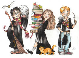 Harry Potter and his friends)