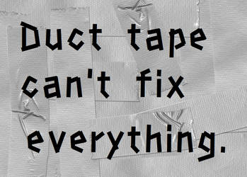 Duct tape is silver