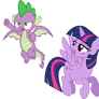 Twilight is annoyed at Spike