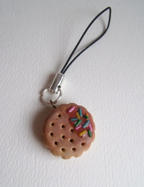 Strawberry biscuit charm