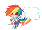 MLP Gijinka: Rainbow Dash by zimra-art