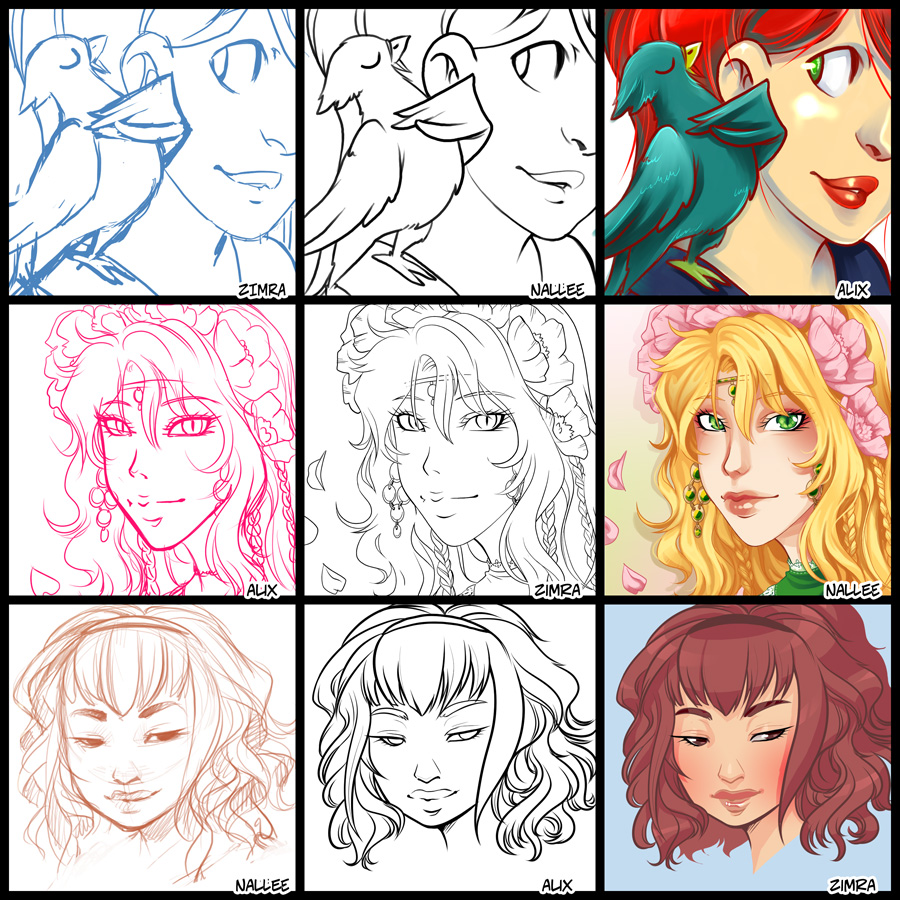 Switcharound meme  with Alix and Nallee