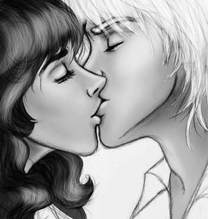 Draco and Hermione kiss