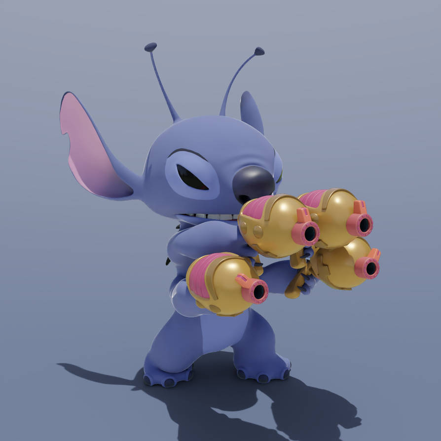 Stitch Combat Ready by RockyRCoon2 on DeviantArt