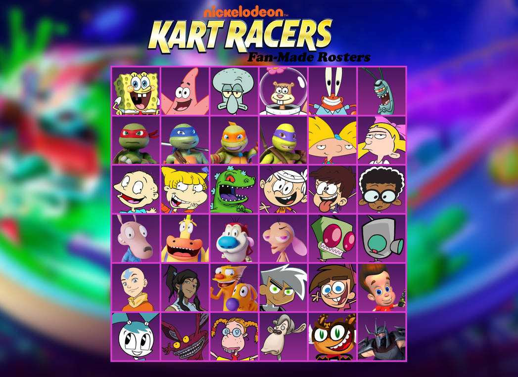 My OWN Nickelodeon Kart Racers Fan-Made Rosters by Amigogogo on DeviantArt