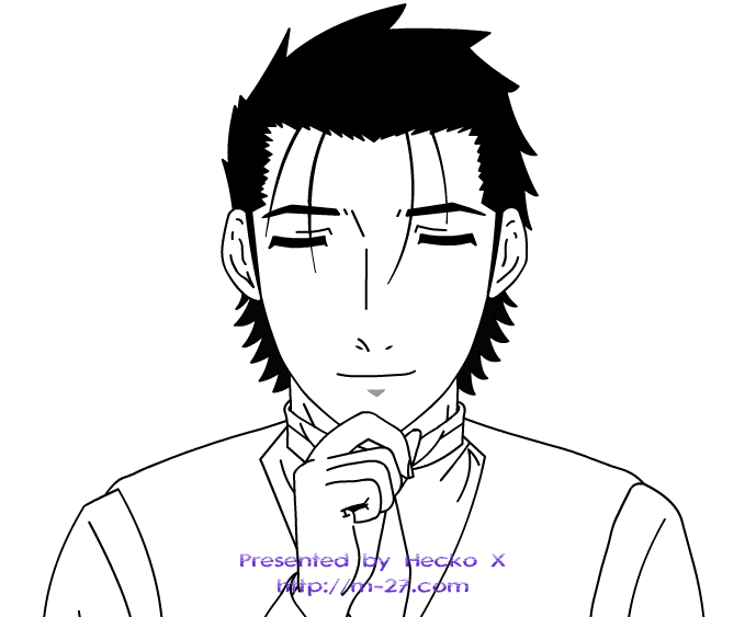 Sasakura Ryuu - Lineart